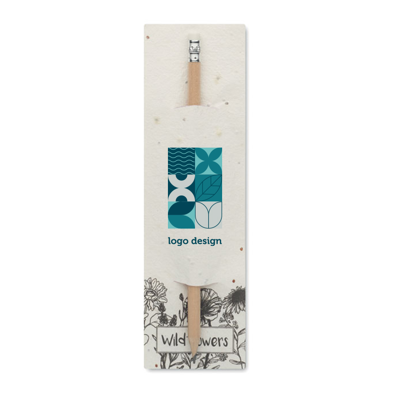 Pencil in seed paper sleeve